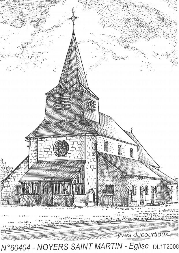 N 60404 - NOYERS ST MARTIN - église